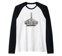 Highland Lord Scottish Warrior Caber Toss Highland Games Men Raglan Baseball Tee