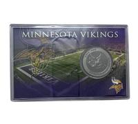Highland Mint NFL Minnesota Vikings 4" x 6" Stadium Challenge Coin With Protector, One Size, Team Colors