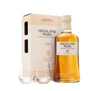 Highland Park 12 Year Old / 2 Glass Pack Island Whisky