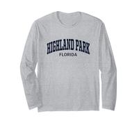 Highland Park Florida Retro Long Sleeve T-Shirt