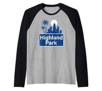 Highland Park NELA Northeast Los Angeles HLP York 90042 Raglan Baseball Tee