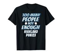 Highland Pony Horse Lover Funny Rider T-Shirt