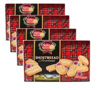Highland Scottish Shortbread Biscuits 200g - Traditional Scottish Short bread Fingers Individually Wrapped, Luxury Scottish Shortbread Assortment Bundle, Rich Butter Biscuits (Pack of 4 x 200g)
