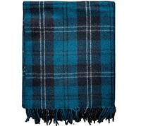 Highland Scottish Wool Blanket Tartan Throw Ramsay Blue Large Sofa Throw 175cm x 157 cm (69" x 62") Plaid Outdoor Blanket Picnic Blankets Throws for Sofas