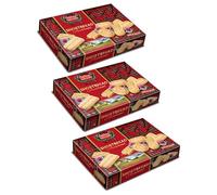 Highland Shortbread Biscuits - Traditional Scottish Short bread Fingers Individually Wrapped - Ideal Shortbread Gift in Decorative Biscuit Box - Classic Short bread Biscuits - 3 Pack + Cheeroo Magnet