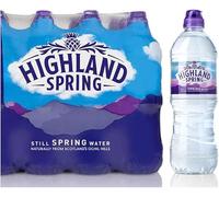 Highland Spring Still Natural Mineral Water - 18 x 750ml Sports Cap Bottles | BPA-Free | Scottish Spring Water | Convenient Bulk Pack for Home, Gym & Travel