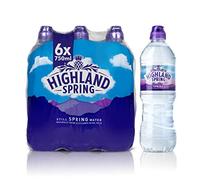 Highland Spring Still Spring Water Sports Cap, 6 x 750ml