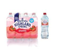 Highland Spring Strawberry Flavoured Still Water, 12x750ml