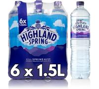 Highland Still Spring Natural Mineral Water - 1.5L - Great taste - (Pack of 6)