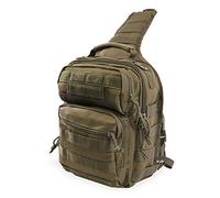 Highland Tactical Men's Sling Backpack, Dark Green, Large