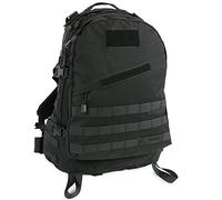 Highland Tactical Men's Stealth Heavy Duty Tactical Backpack, Black, One Size