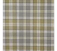 Highland Tartan Checked Cotton Rich Linen Fabric for Curtain Blinds Craft Bags Sewing Quilting Patchwork & Upholstery | 55" - 140 cm Wide (Per Half Metre, Taupe)