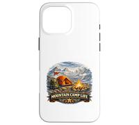 Highland Trekker Campfire Summit Adventure Scene Case for iPhone 16 Pro Max