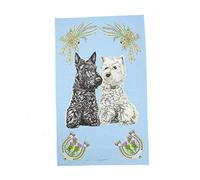 Highland Tweed 100% Cotton Scottish Dogs Tea Towel TT0511
