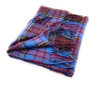 Highland Tweed Wool Blend Anderson Tartan Knee Length Travel Rug/Blanket -172cm x 78cm