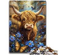 Highland Yak 1000 Piece Jigsaw Puzzles for Adults,Challenging Game And Family Play Wall Decoration Unique Birthday And Xmas Gifts (50x75cm)