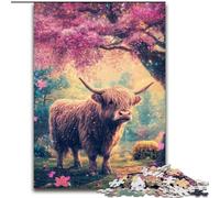 Highland Yak Jigsaw Puzzles for Teenagers 1000 Pieces, for Age 14+ Fun Games Fun Activities at Home, Birthday Gifts, Travel Gifts (size 50x75cm)