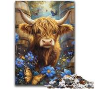Highland Yak Jigsaws 1000 Pieces for Adults,for Educational Game Challenge Toy for Is Ideal As A Gift for The Whole Family (38x52cm)