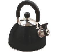 Highlander 2L Deluxe Whistling Kettle: Black Colour: Black
