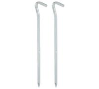 Highlander 9" Heavy Duty Wire Steel Peg-4Pk Silver