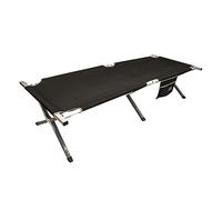 Highlander Aluminium & 600D Polyester Camping Bed With Side Pocket Mens