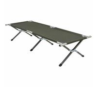 Highlander Aluminium Military Army Camping Festival Folding Camp Bed Olive