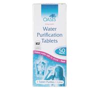Oasis Water Purification Tablets - Pack of 50 Water Purifier Tablets -for Travel One