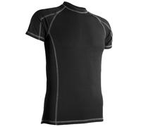 Highlander Bamboo 190 Mens Short Sleeve Top Antibacterial Soft Gym Shirt Black
