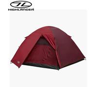 Highlander Birch 2 Person Dome Tent Easy Pitch Camping Festivals Cadet Tango Red