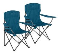 Highlander Camping Chair - Compact & Lightweight Folding Chairs, 2.2kg, Portable Chair for Outdoors, Durable Steel Frame Arm Chairs with Cup Holder