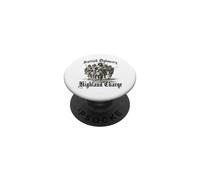 Highlander Clan Warrior Outfit | Scotland history PopSockets Adhesive PopGrip
