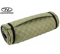 Highlander COMFORT CAMPER Sleeping Mat Contoured XPE Foam Roll Mat SM117-Olive