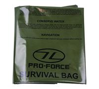 Highlanderpro-Force Survival Bag Bivi Bag Survival Emergency Bushcraft Walking Cs037 Olive