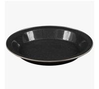 Highlander Deluxe Enamel Vintage Camping Plate: Black Colour: Black
