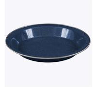 Deluxe Enamel Vintage Camping Plate - Navy