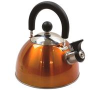 Highlander 2L Deluxe Whistling Kettle: Orange Colour: Orange