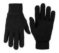 Highlander Drayton Black Gloves - 100% Acrylic - Quality Thinsulate™ Lining - Small, Medium, Large and Extra Large - Your Perfect Day-to-Day Glove!