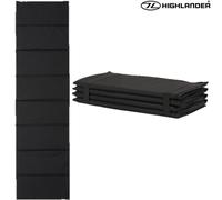 HIGHLANDER FOLDING MILITARY SLEEPING MAT CAMPING ARMY BLACK CADET