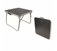 Highlander FUR075 Small Folding MDF Camping Table - Natural Aluminium Finish