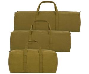 Highlander Heavy Duty Cotton Canvas Tool Bag Utility Storage Holdall Full Zip
