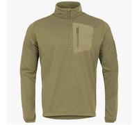 Highlander Tactical Hirta Fleece Top, Ranger Green - Mens 1/4 Zip Lightweight Thermal Pullover (UK, Alpha, XL, Regular, Regular, Ranger Green)