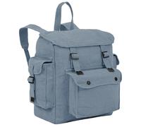 Highlander Large Pockets Webbing Backpack Washed Canvas RAF Blue BP007-RF