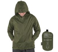 STOW & GO PACK AWAY WATERPROOF AND WINDPROOF MEN's JACKET - Olive Green / M