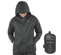 Highlander Stow & Go Waterproof Jacket: Dark Grey: L Size: L, Colo