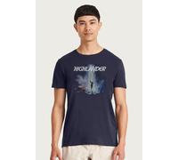 Highlander Men's 1986 Duncan Macleod Lightning T-Shirt in Navy | Size: Medium Highlander Navy M