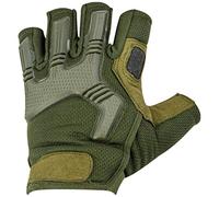 Highlander Men's Raptor Fingerless Gloves Olive Green size L