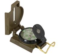 Highlander Military Compass Metal Casing Swing Dial Navigation Magnifier Hiking