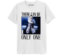 Highlander Only One MEHILDRTS008 Men's T-Shirt, White, XS, White, XS