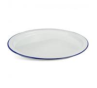Highlander Outdoor White Enamel Plate - One size Ideal for camping and outdoors