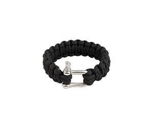 Highlander Paracord Bracelet D-Ring Black
